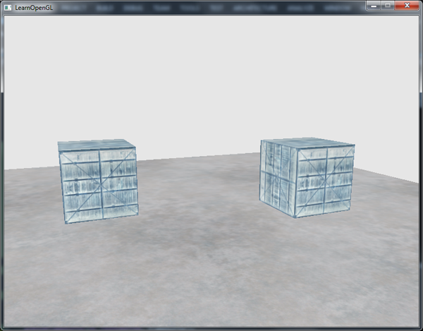 Image avec post traitement d'inversion des couleurs de la scène 3D OpenGL rendu dans un framebuffer