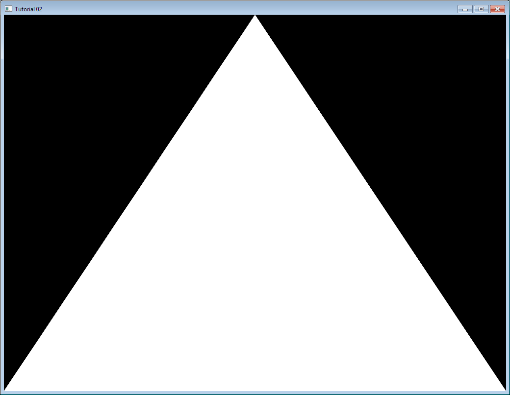 Triangle sans shader